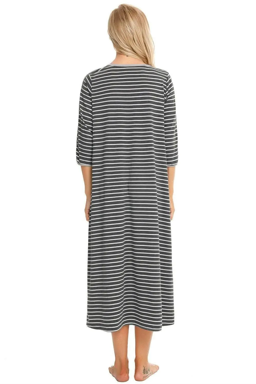 Elegant sheer night dress with pockets - Love Salve